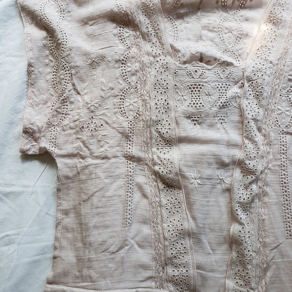 Women's Zara Pink Cotton Beach Cover, Size M - Picture 6 of 7